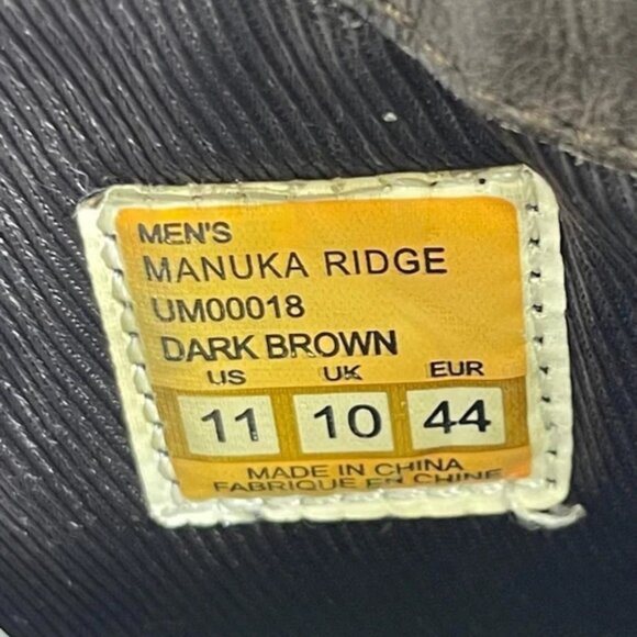 Cushe Manuka Ridge UM00018 Dark Brown Leather Ankle Boots Lace up Men's 11 US - Picture 8 of 10